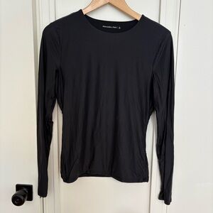 Abercrombie & Fitch Jet Black Long Sleeve Shirt